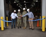 Portsmouth Naval Shipyard, Kittery, Maine:  A Ribbon Cutting Ceremony was held on 22 June 2020 to official complete the new home of the Shop 57 Insulators in building 166.