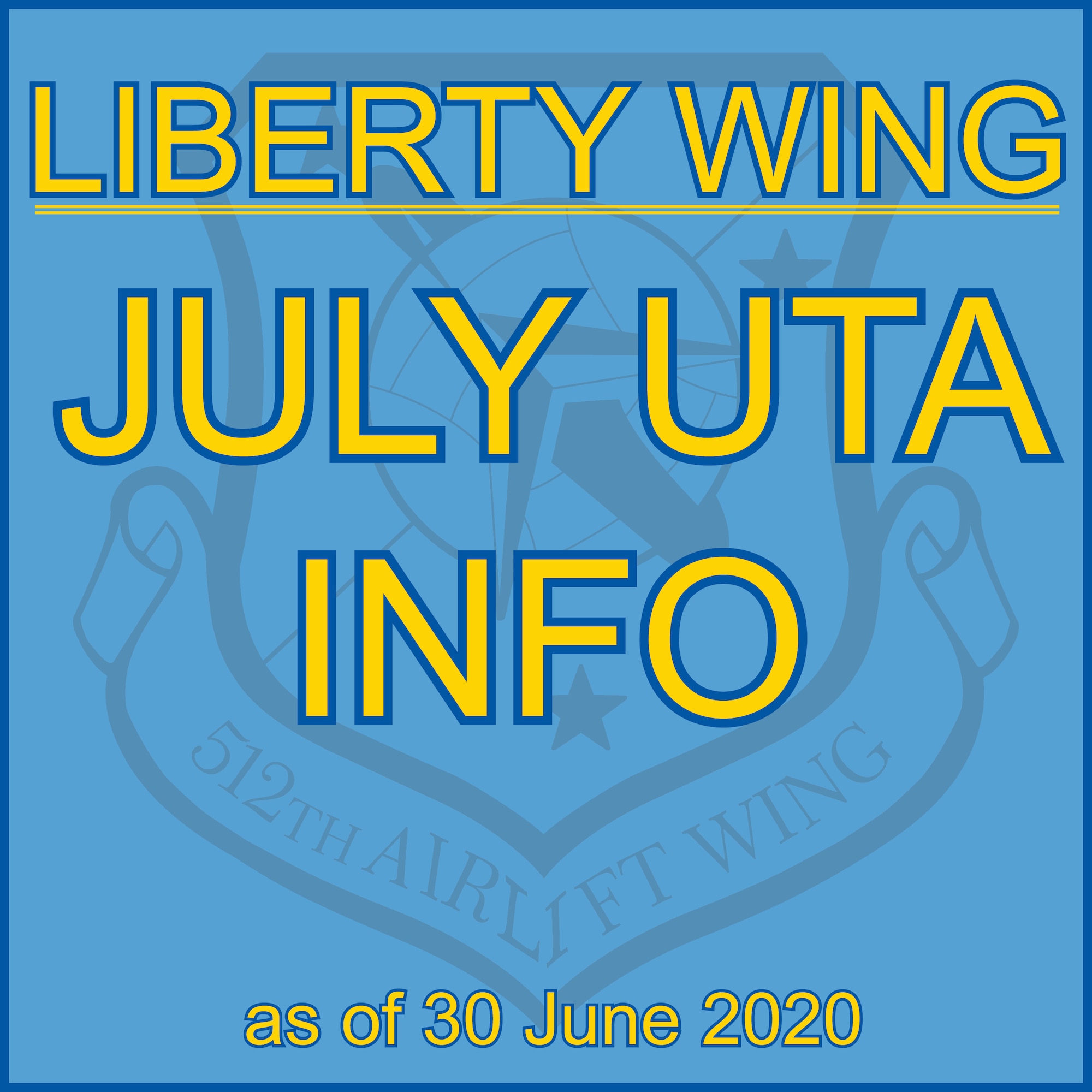 Liberty Wing July UTA Info