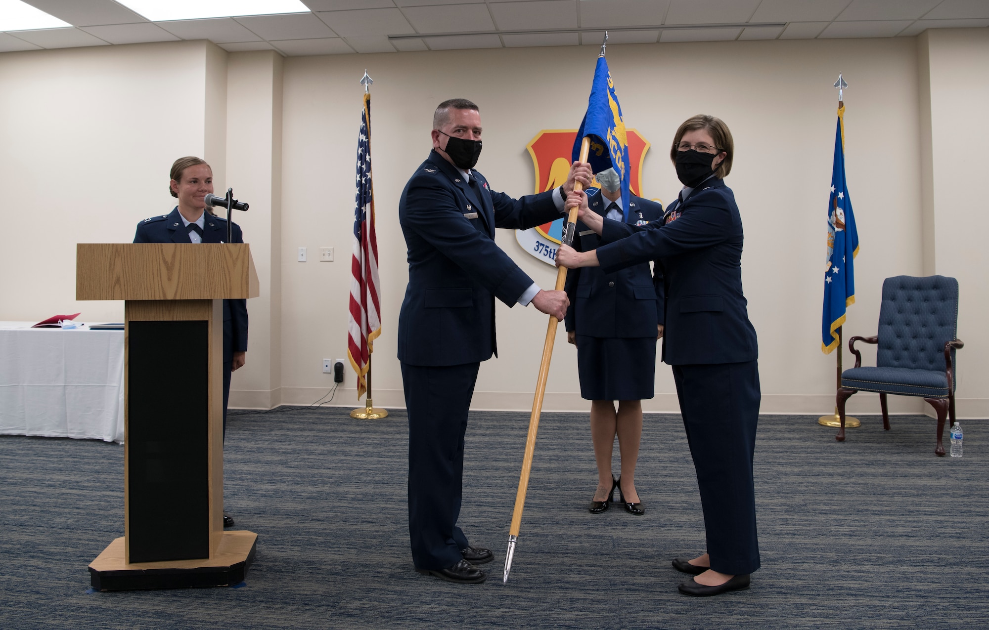 U.S. Air Force officers pose for a photo