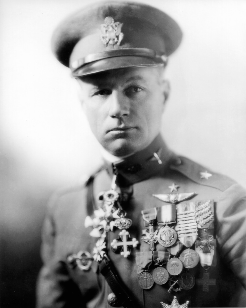 This is the official photo of Brig. Gen. William Mitchell.