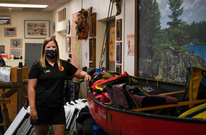 Andi Hickman, Outdoor Recreation associate, poses June 16, 2020, at Luke Air Force Base, Ariz.