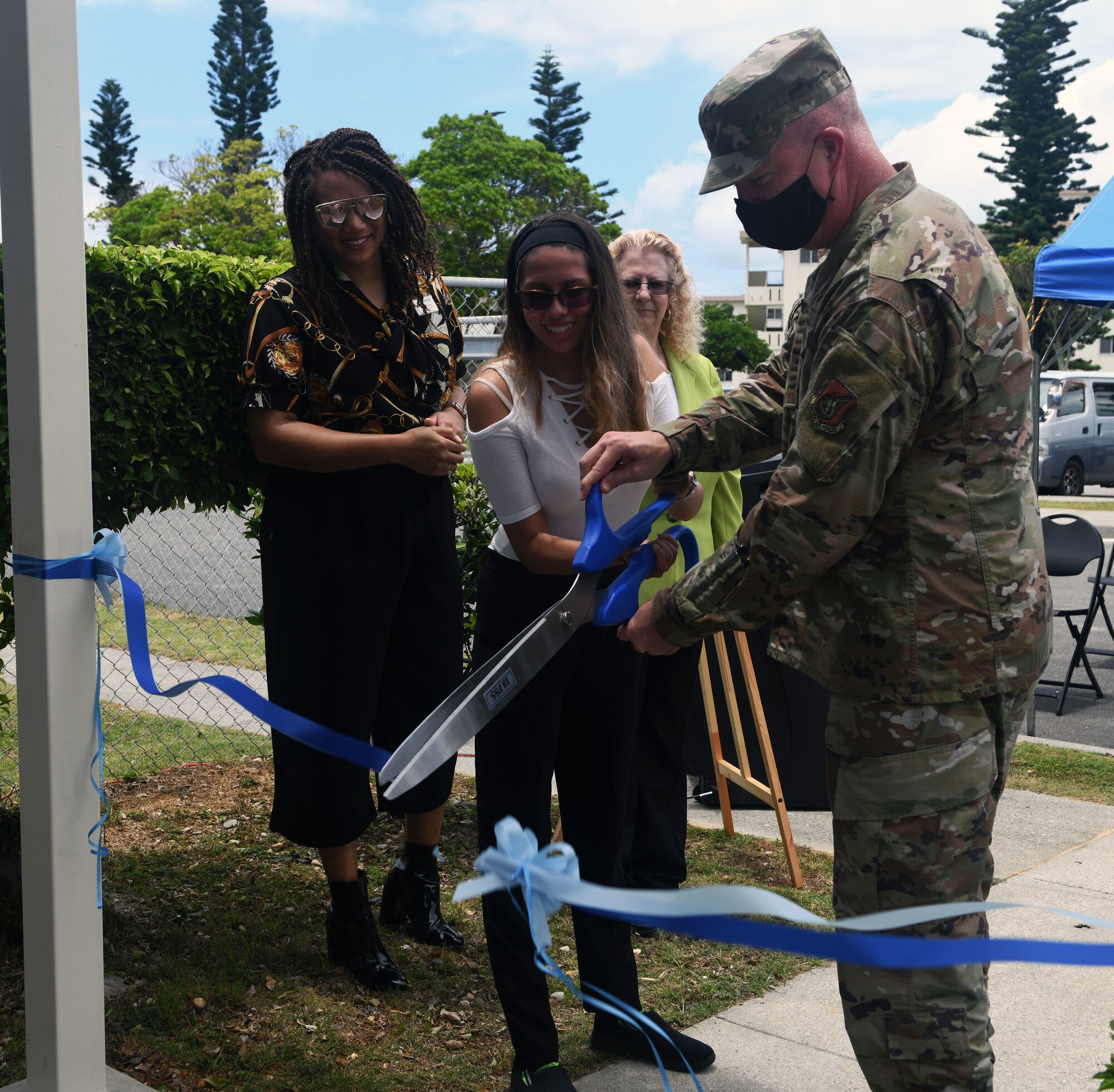 Ribbon cutting ceremony.