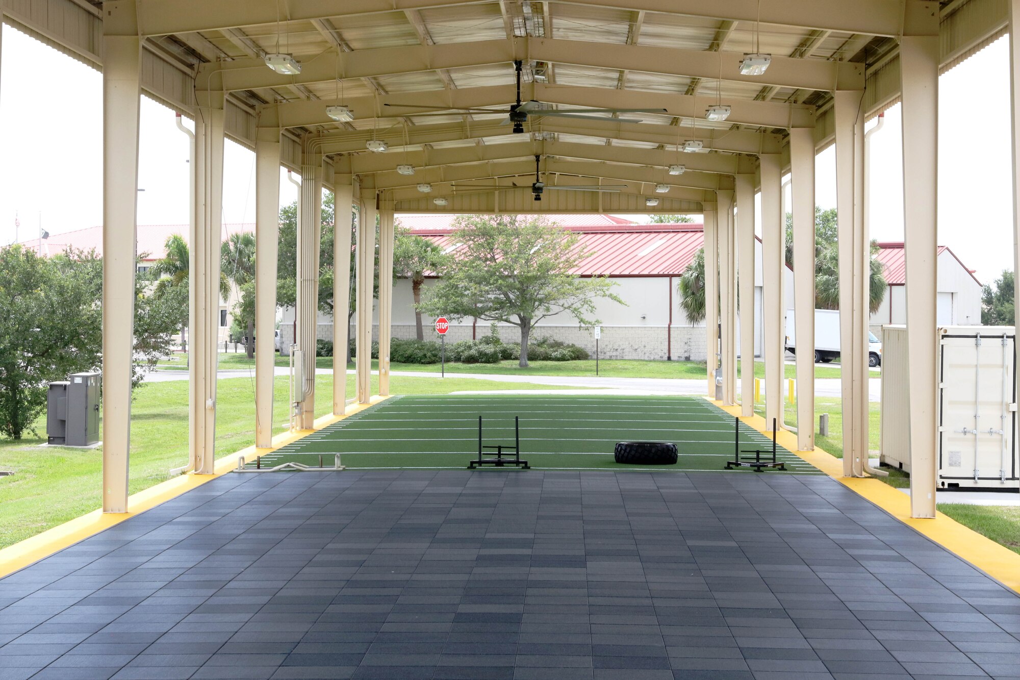 The new U.S. Special Operations Command Central human performance outdoor facility was dedicated at MacDill Air Force Base, Tampa, Florida, June 3, 2020.