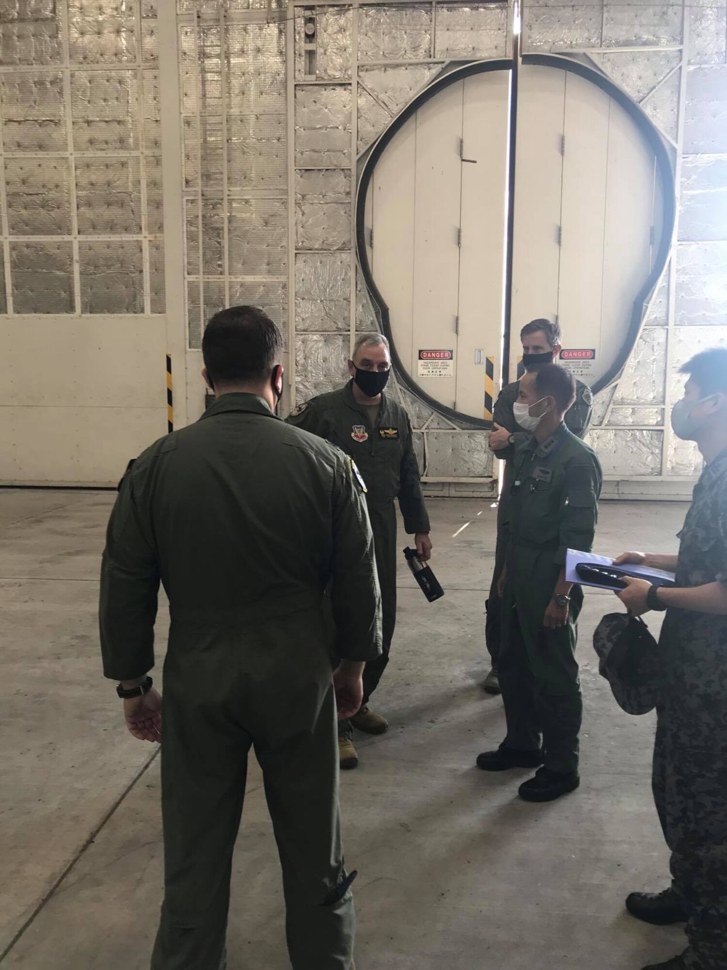 Members of Fifth Air Force, Air Staff Office, and Air Defense Command visited the 319th Operations Group Det. 1, Yokota Air Base, Japan, Jul. 2, 2020. During the visit, the Koku Jieitai were briefed and provided demonstrations on maintenance processes and equipment, simulated aircraft takeoff operations from within the Launch and Recovery Element, and aircraft command and control link capabilities. The Global Hawk's mission is to support a broad spectrum of U.S. intelligence, surveillance, and reconnaissance (ISR) collection capabilities for joint combatant forces in worldwide peacetime, contingency and crisis operations.