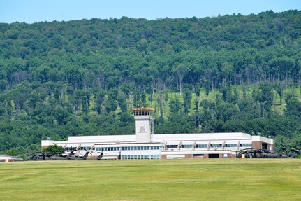 Muir Army Airfield at Fort Indiantown Gap, Pa., is home to both the main element of the 28th Expeditionary Combat Aviation Brigade and the Eastern Army National Guard Aviation Training Site, making it one of the busiest heliports in the country.