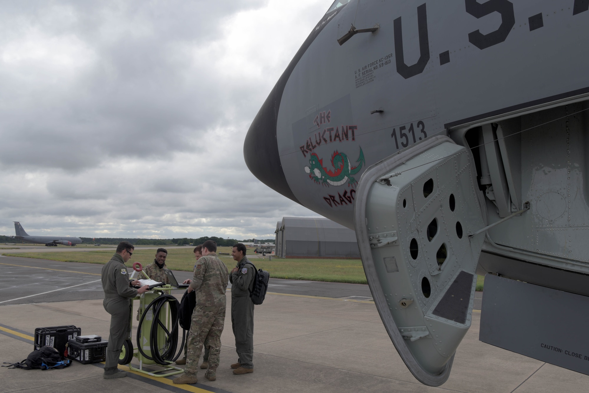 Aircrew prepares