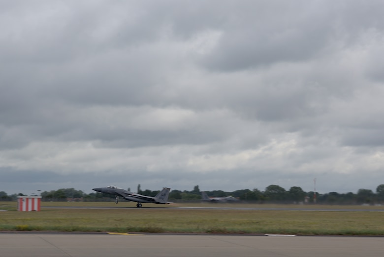 F-15 takes off