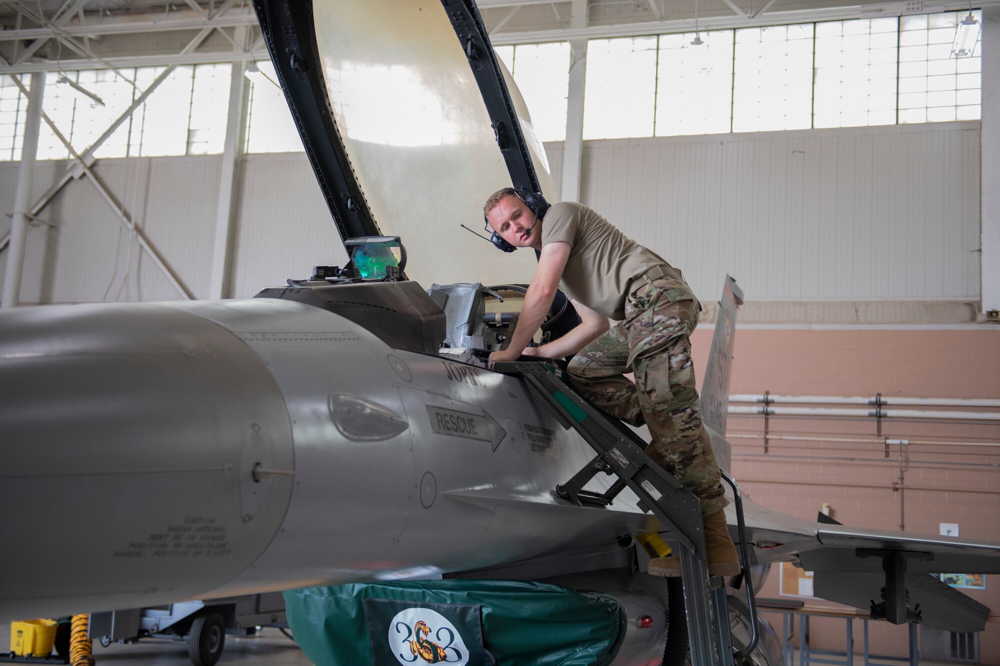 Armament apprentice course Airman conducts operations check