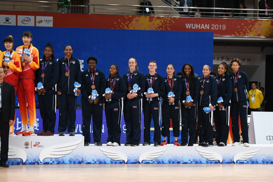 Team USA defeats France to capture the bronze medal during the 7th Consil International du Sport Militaire (CISM) Military World Games in Wuhan, China.