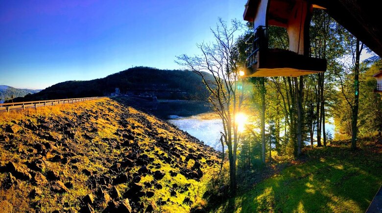 The view at Youghiogheny River Lake.