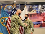 DLA Distribution recognizes Lt. Cmdr. Crette Hendricks with Defense Meritorious Service Medal