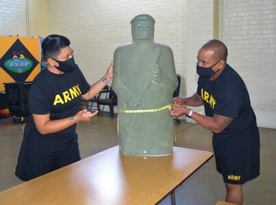 311th Sustainment Command (Expeditionary) conducts height and weight measurement training