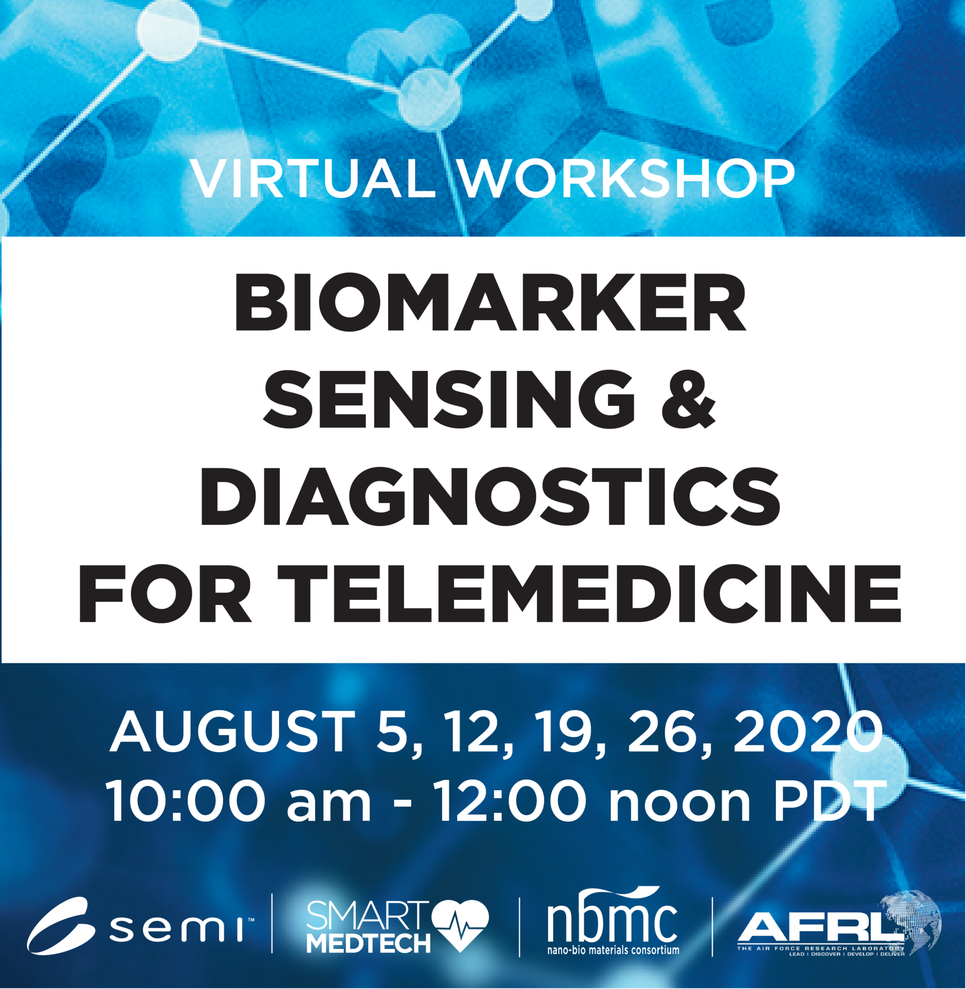 Because of the Covid-19 pandemic, the August 2020 SEMI NBMC workshop will be a virtual event. (Courtesy graphic)