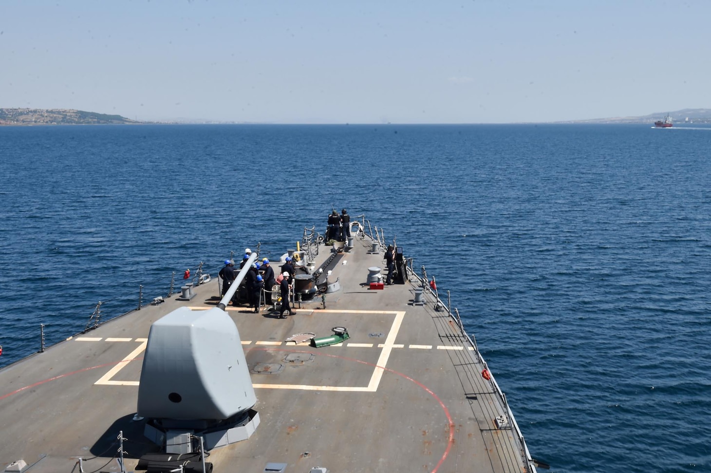USS Porter departs the Black Sea