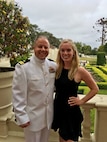 IMAGE: DAHLGREN, Va. (Summer 2019) – Lt. Paul Cross, a systems engineer at the Naval Surface Warfare Center Dahlgren Division, is pictured with his wife. Cross is the winner of the 2019 C.J. Rorie award for his impact on the Navy’s Gun Launched Guided Projectile program. He is reflective of his service at NSWCDD. “Being military, being home every night is a rarity. From a family aspect, as well as a professional aspect, Dahlgren was very appealing. When the opportunity to come here arose, I jumped at the opportunity.” Cross joins 90 individuals and 39 teams that are honored in a NSWCDD Honorary Awards video program, to be released later this month.