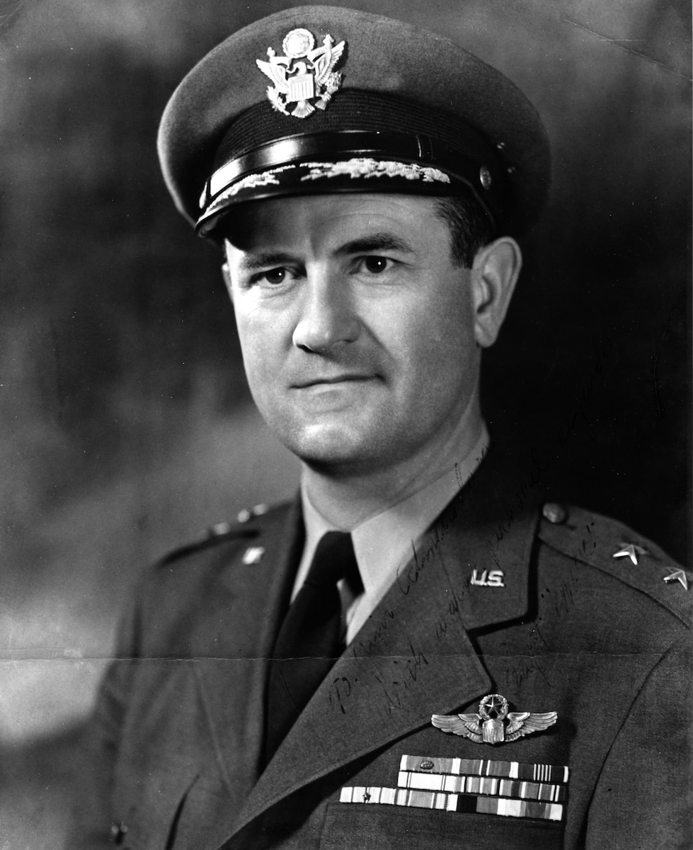 This is official portrait of  Maj. Gen. Kenneth McNaughton.