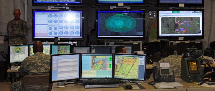 Command and Control Display.  Management of Army Systems requires situational awareness provided by a Common Operational Picture (COP).