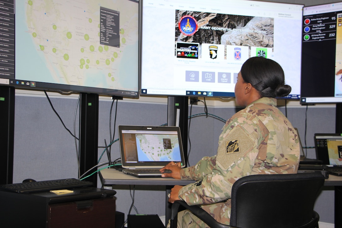 The Army Geospatial Enterprise Portal. Soldiers access Army Geospatial Enterprise resources and data through the Army Geospatial Enterprise
