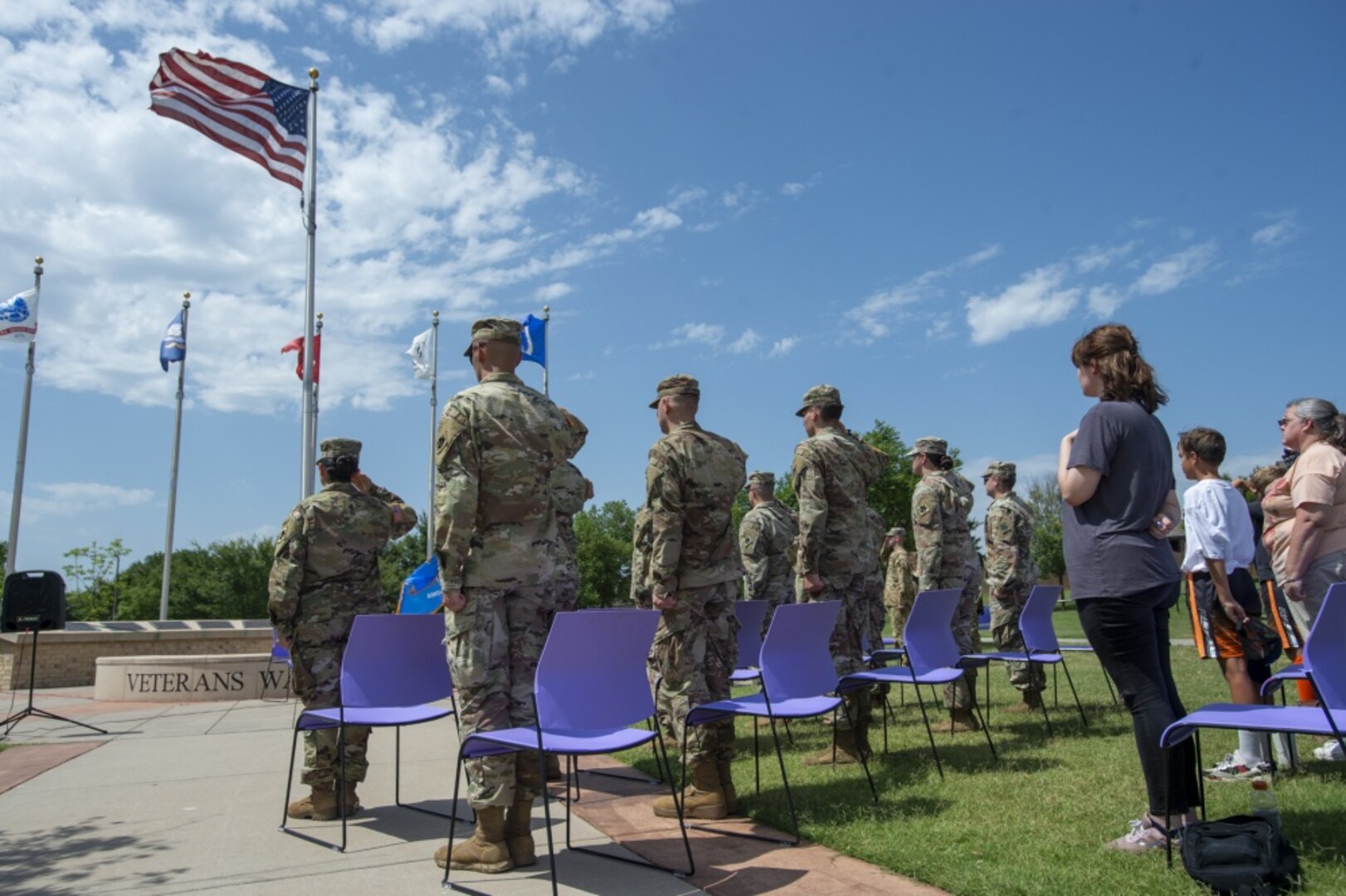 Oklahoma National Guard air traffic controllers receive sendoff at