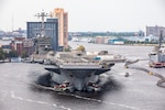 USS Harry S. Truman (CVN 75) arrived at Norfolk Naval Shipyard July 7 for an Extended Carrier Incremental Availability.