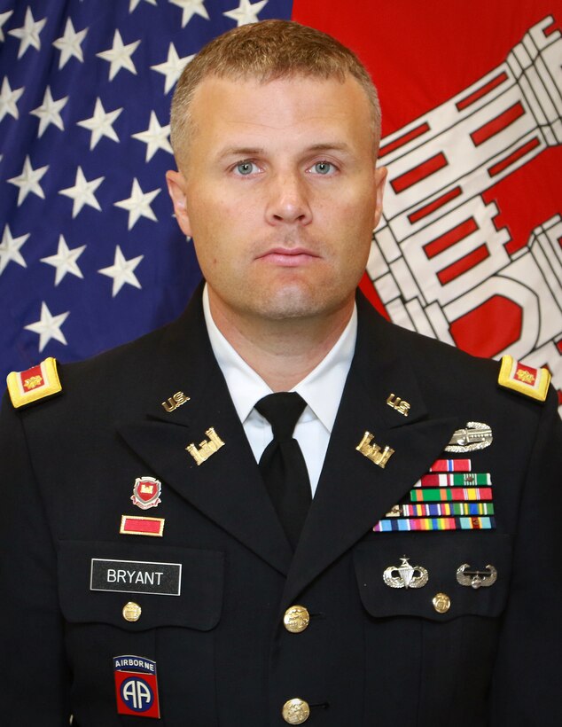 Major Craig W. Bryant deputy district commander, Tulsa District, U.S. Army Corps of Engineers