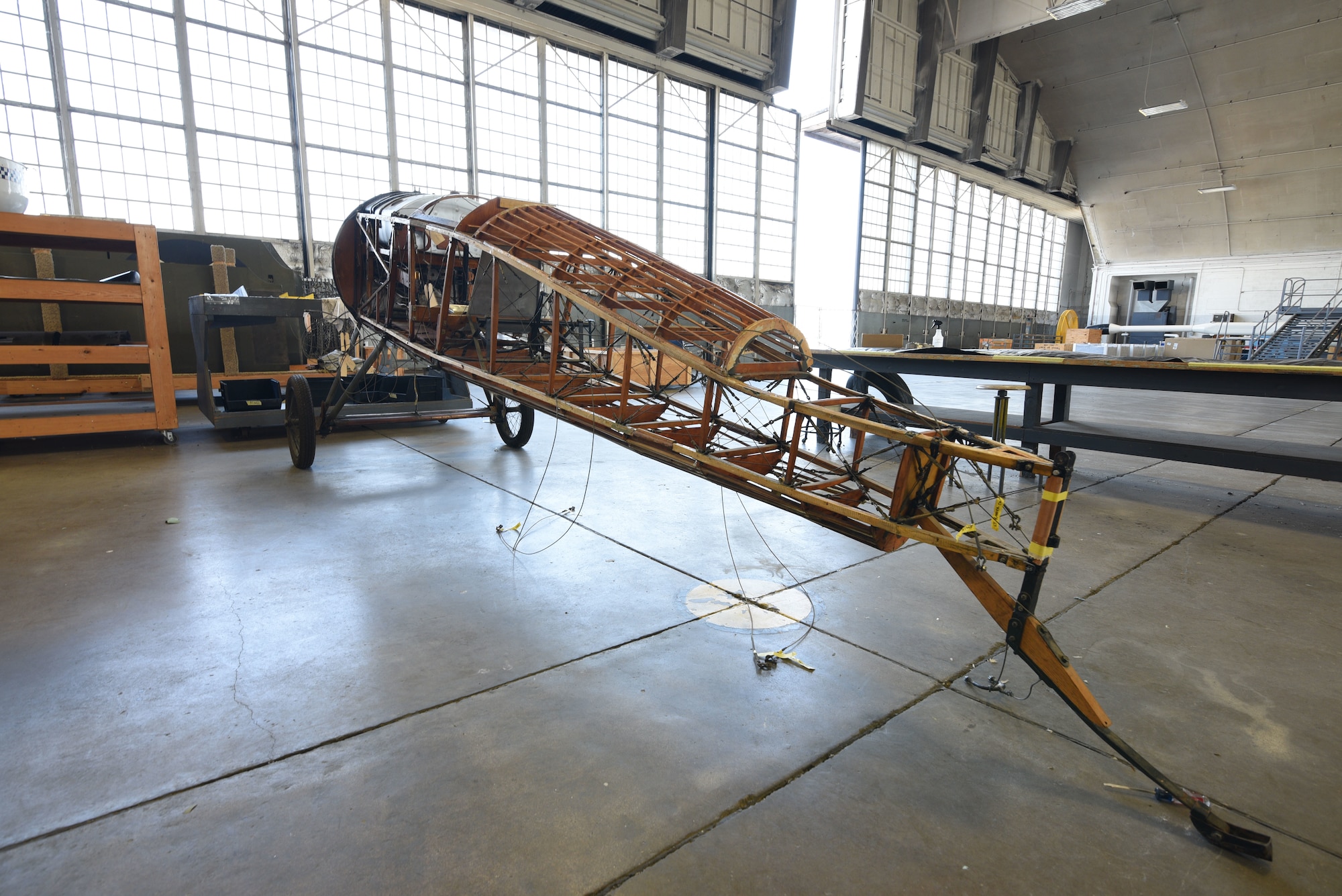 Thomas-Morse S4C Scout in restoration.