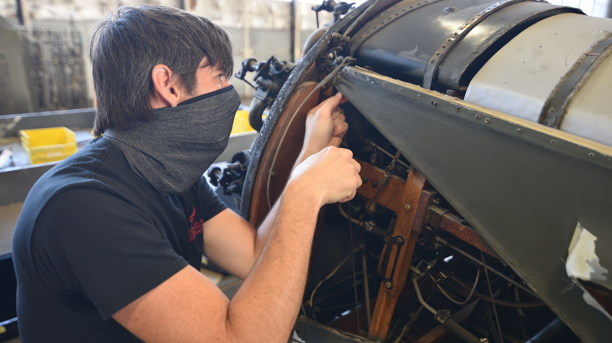 Thomas-Morse S4C Scout in restoration.