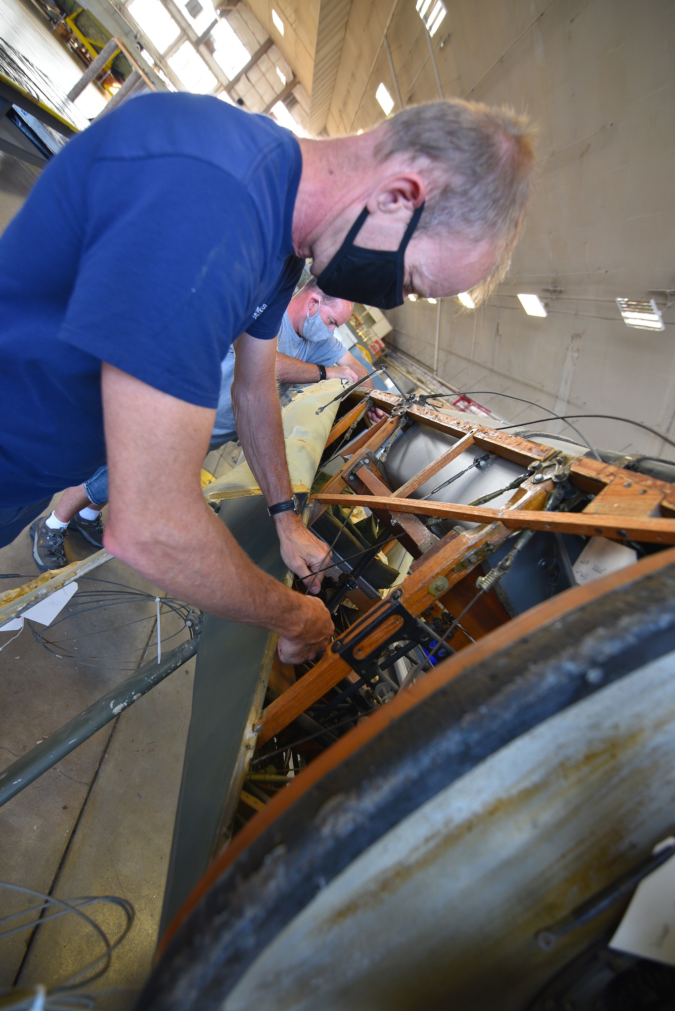 Thomas-Morse S4C Scout in restoration.