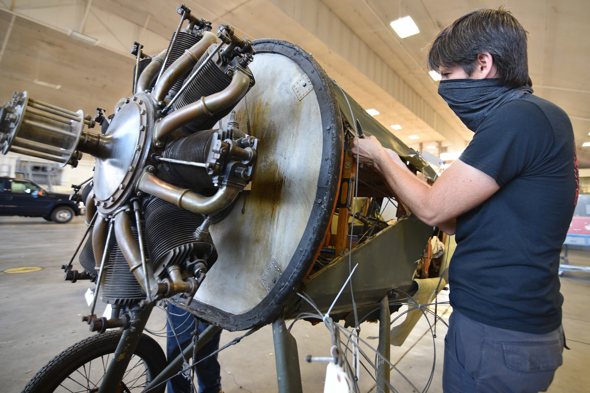 Thomas-Morse S4C Scout in restoration.