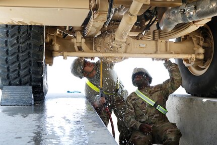 Wash Rack Operations at Camp Arifjan