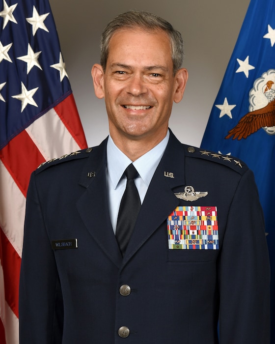 This is the official photo of Gen. Kenneth S. Wilsbach.