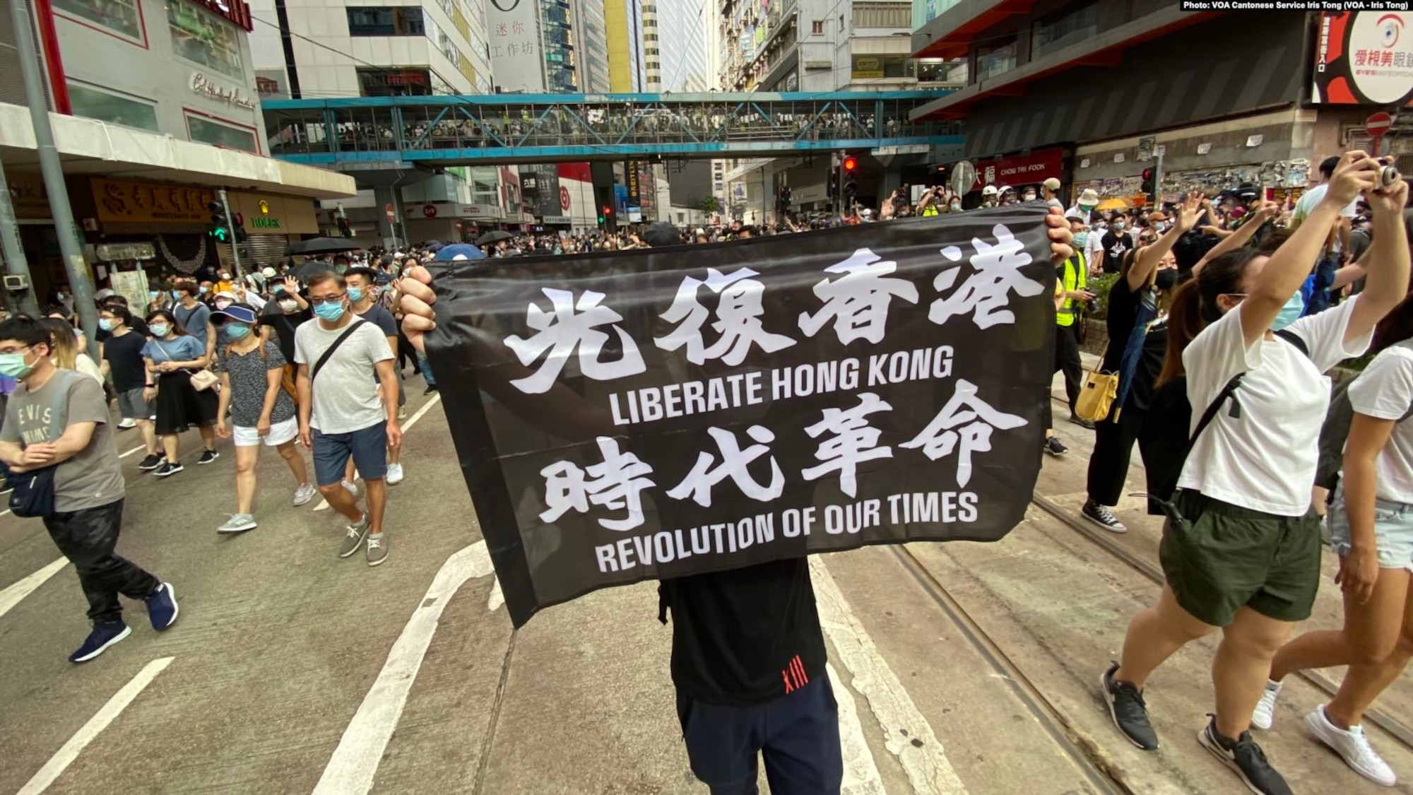 On 1 July 2020, the first day of the implementation of the Hong Kong version of the National Security Law, tens of thousands of protesters gathered on the streets in Causeway Bay to march.