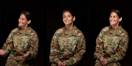 U.S. Army Reserve Maj. Gina Great, Secretary of the General Staff for the 335th Signal Command (Theater) Commanding General, poses for a portrait at East Point, Georgia, May 28, 2020