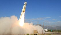 The U.S. Army Space and Missile Defense Command Technical Center’s Targets Division launch a Pathfinder Zombie target at White Sands Missile Range, New Mexico, June 25 for a foreign military sales customer. (U.S. Army photo)