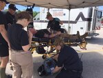 Michigan National Guard Soldiers and Airmen from the 51st Weapons of Mass Destruction (WMD) Civil Support Team (CST), based out of Fort Custer Training Center in Augusta, trained with first responders in Traverse City June 24, 2020.