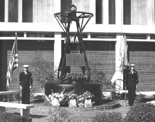 A photo of the White Alder Memorial