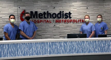 Soldiers from the Urban Augmentation Medical Task Force-627 begin supporting Methodist Hospital medical staff in San Antonio July 9.