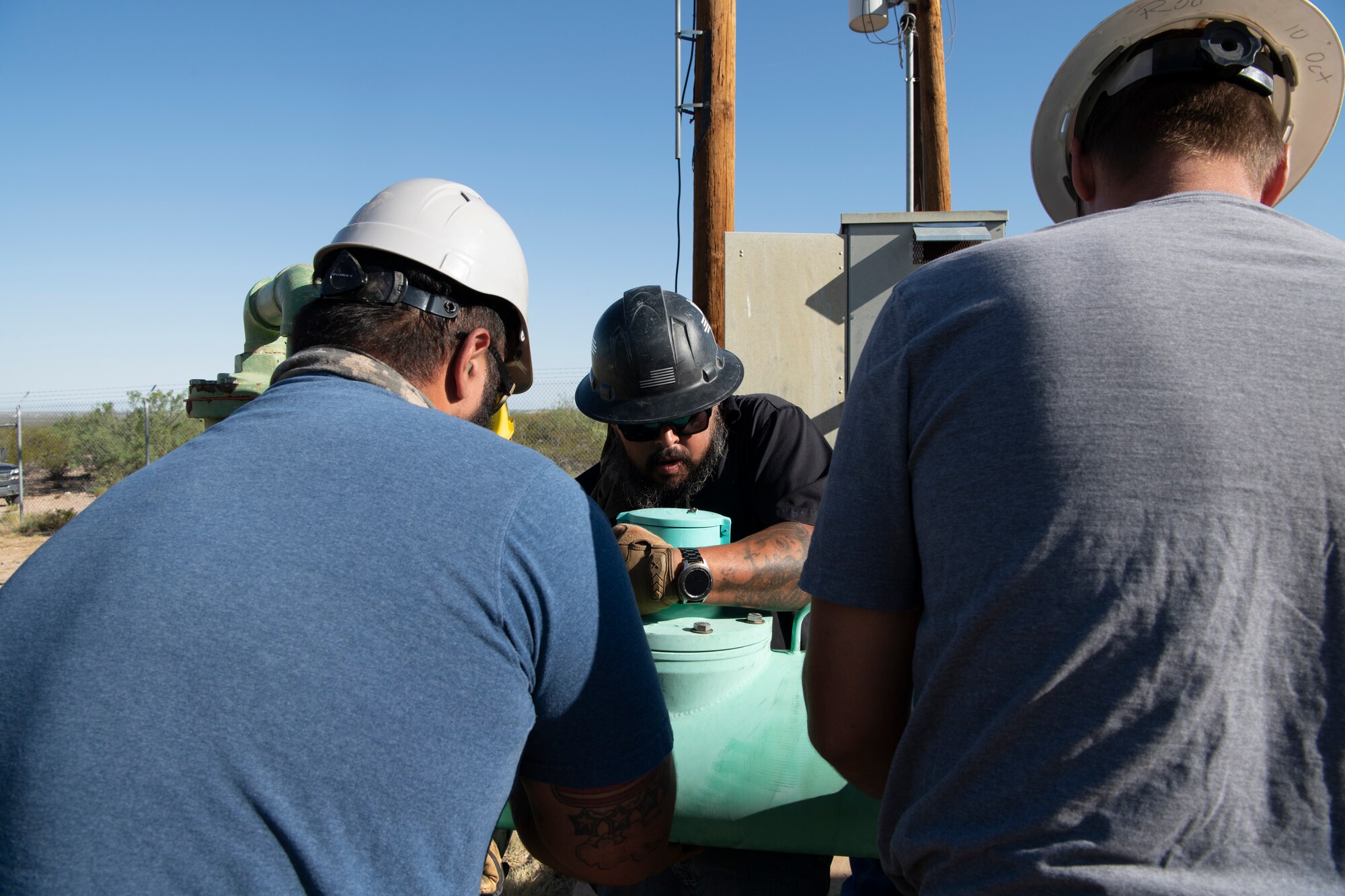 49th Civil Engineer Squadron fixes a water well