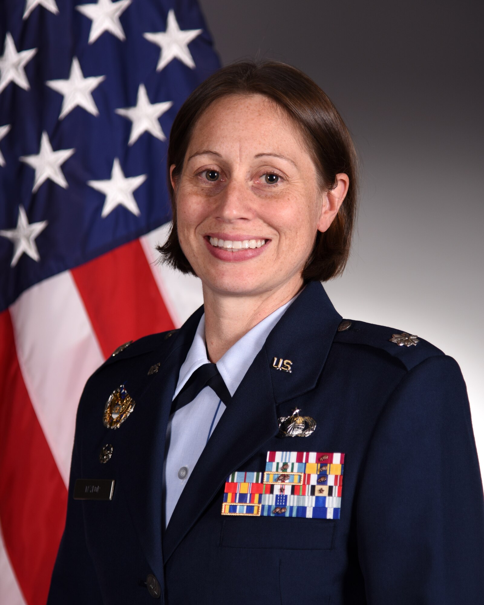 Official photo of U.S. Air Force Lt. Col. Kara Taylor, 17th Comptroller Squadron commander.