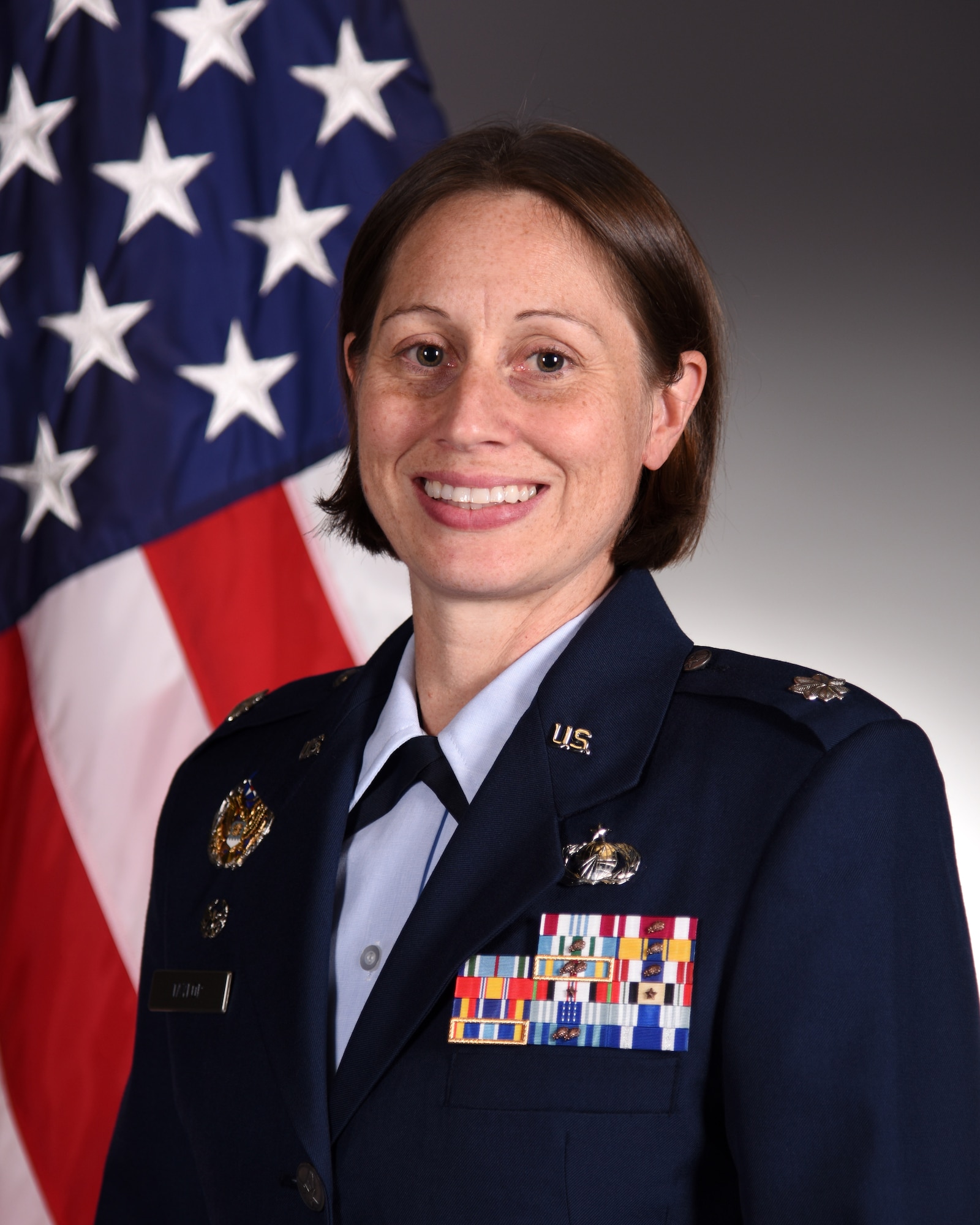 Official photo of U.S. Air Force Lt. Col. Kara Taylor, 17th Comptroller Squadron commander.