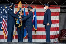 Col. Kristopher W. Struve relinquished command of the 35th Fighter Wing to Col. Jesse J. Friedel at the 35th FW change of command ceremony at Misawa Air Base, Japan, July 13.