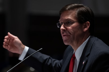 Secretary of Defense Dr. Mark T. Esper and U.S. Army Gen. Mark A. Milley, chairman of the Joint Chiefs of Staff provide testimony to the House Armed Services Committee on Department of Defense authorities and roles related to civilian law inforcement in Washington D.C., July 9, 2020.