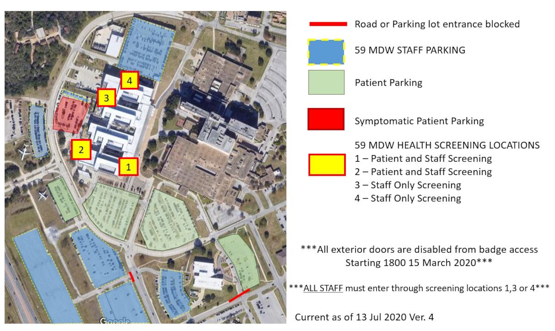 Wilford Hall Updates Entry Points Amid COVID-19