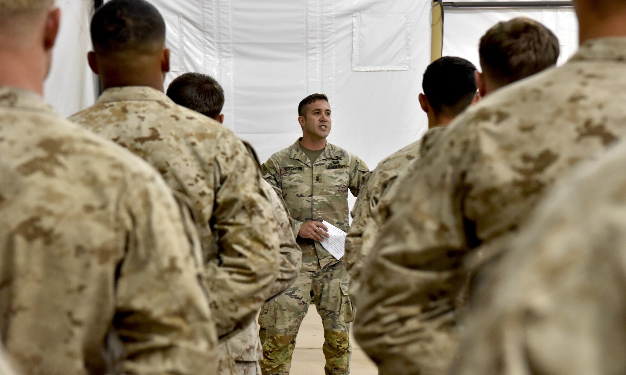 Sixty U.S. Marines with Mari.ne Attack Squadron 214 complete their Corporals Course at Prince Sultan Air Base, Kingdom of Saudi Arabia