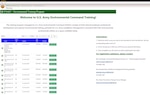 A screenshot of the U.S. Army Environmental Command Sharepoint page.