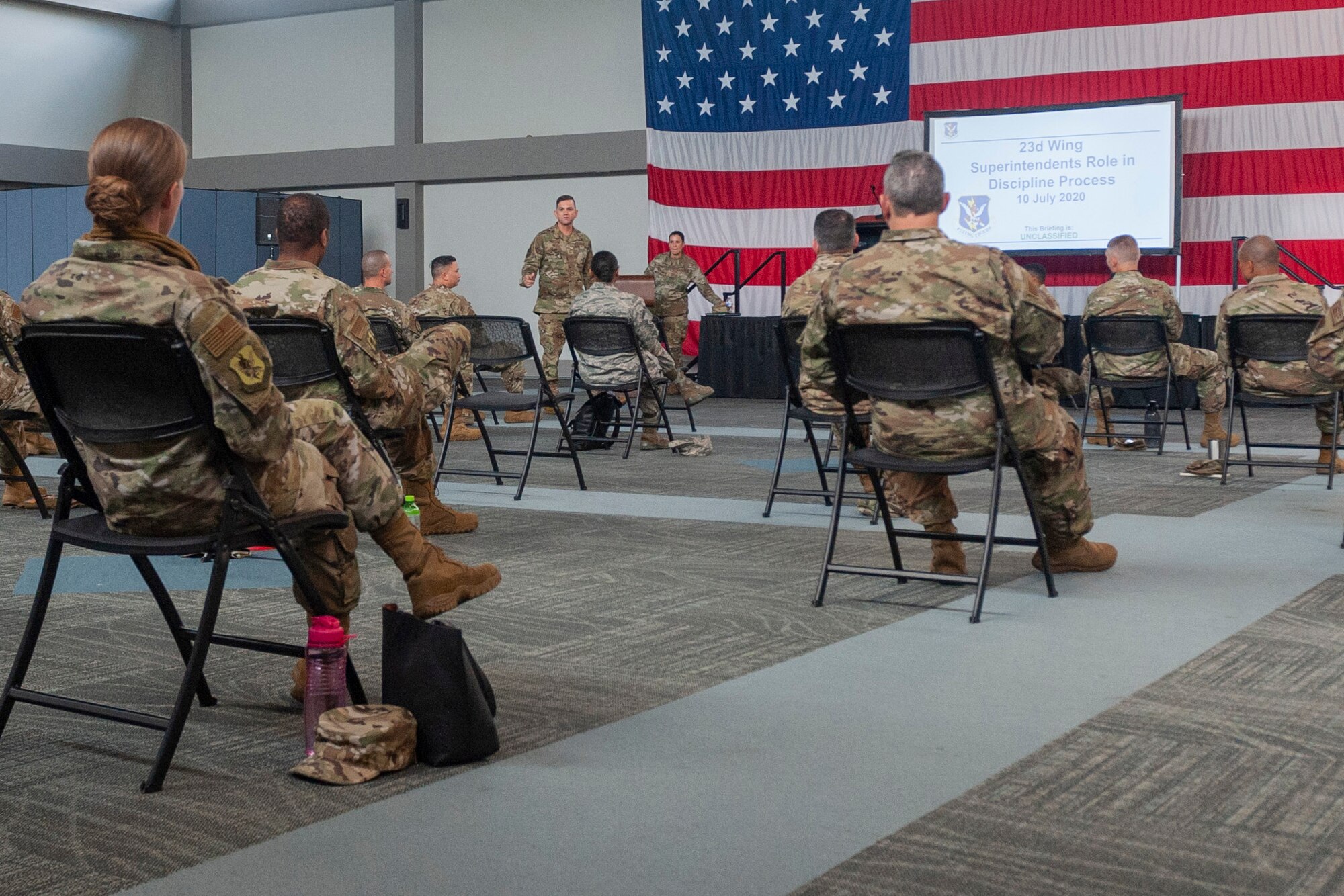 Photo of Airmen sitting