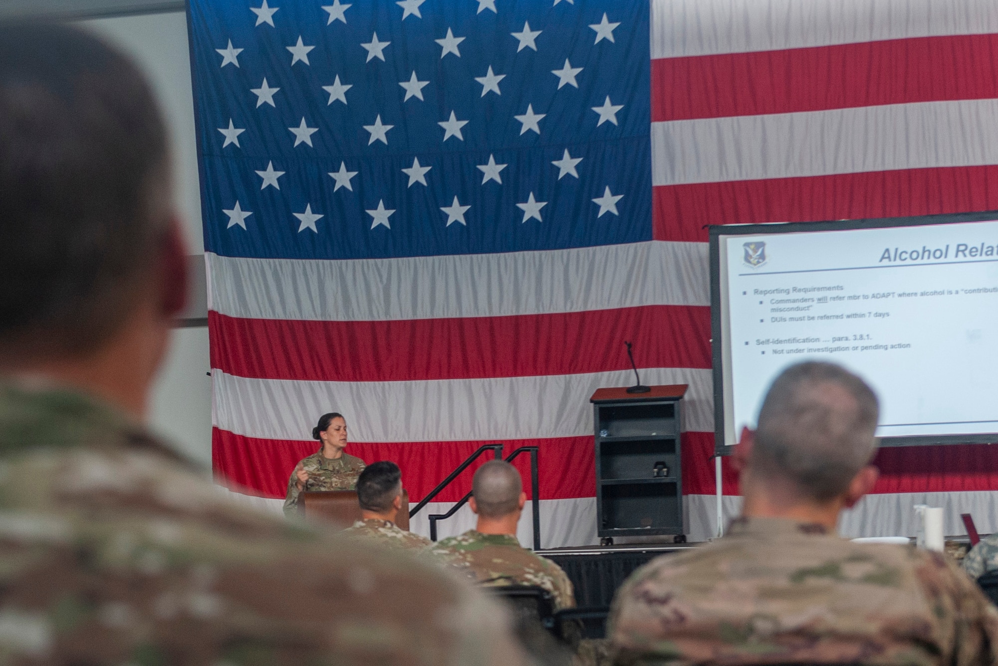 Photo of Airman speaking