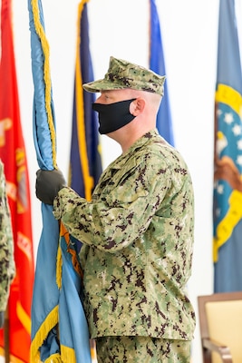 Navy Cmdr. Chris Newell takes command of DLA Distribution Pearl Harbor and Navy Cmdr. Sean Andrews awarded for meritorious service