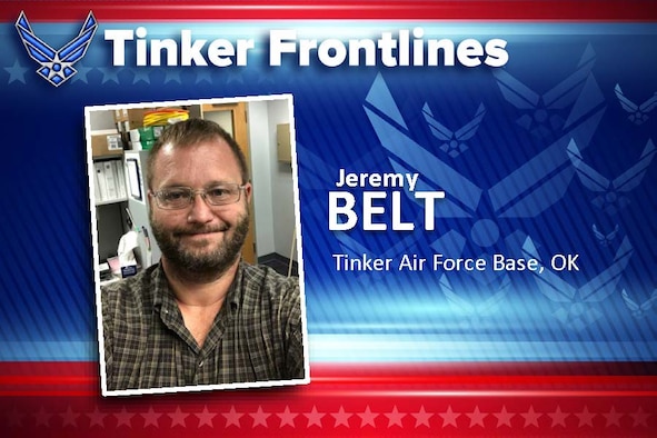 Jeremy Belt is a management analyst in the Air Force Sustainment Center Director of Staff Operations office.