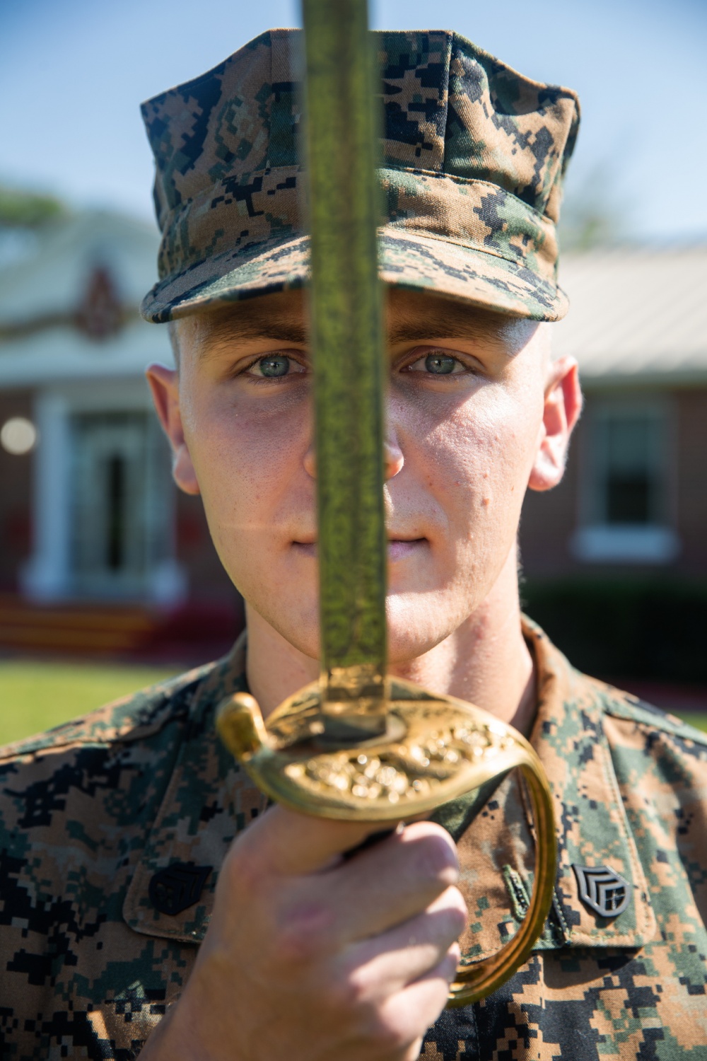 U.S. Marine Corps Staff Sgt. Sebastian Blinn, a Pemberton, New Jersey native and chief instructor for both Corporal’s Course and Lance Corporal’s Seminar with Headquarters Battalion, 2d Marine Division (MARDIV), poses for a portrait on Camp Lejeune, North Carolina, July 14, 2020.